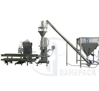 Máquina de llenado de polvo para bolsas grandes de 25 kg