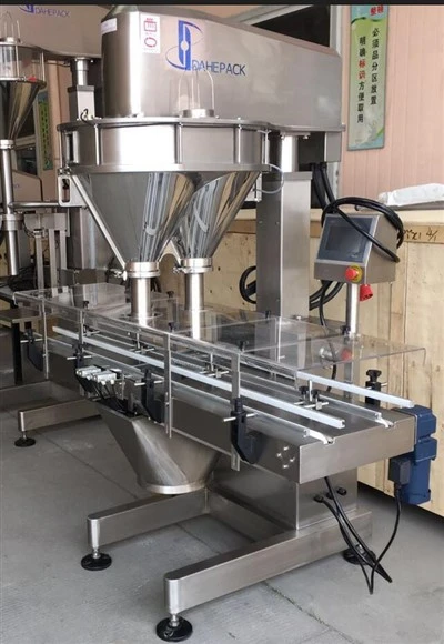 Máquina llenadora de sinfín de doble carril